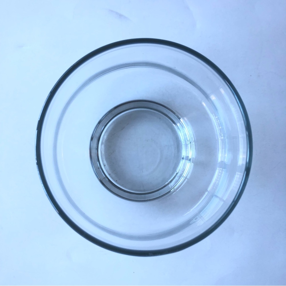 Contemporary Home Living Clear Transparent Cylindrical Hand Blown Glass Vase - Picture 3 of 7